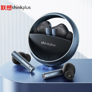 联想（Lenovo）LP60无线蓝牙耳机入耳式电竞游戏运动型男款高品质适用苹果华为 黑银色